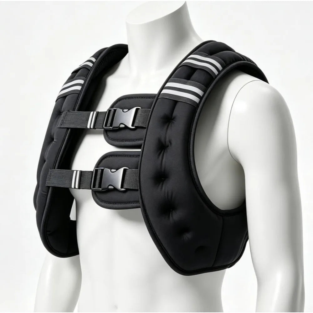 Reflective Weighted Vest 8-30 Lbs Neoprene Iron Sand Training