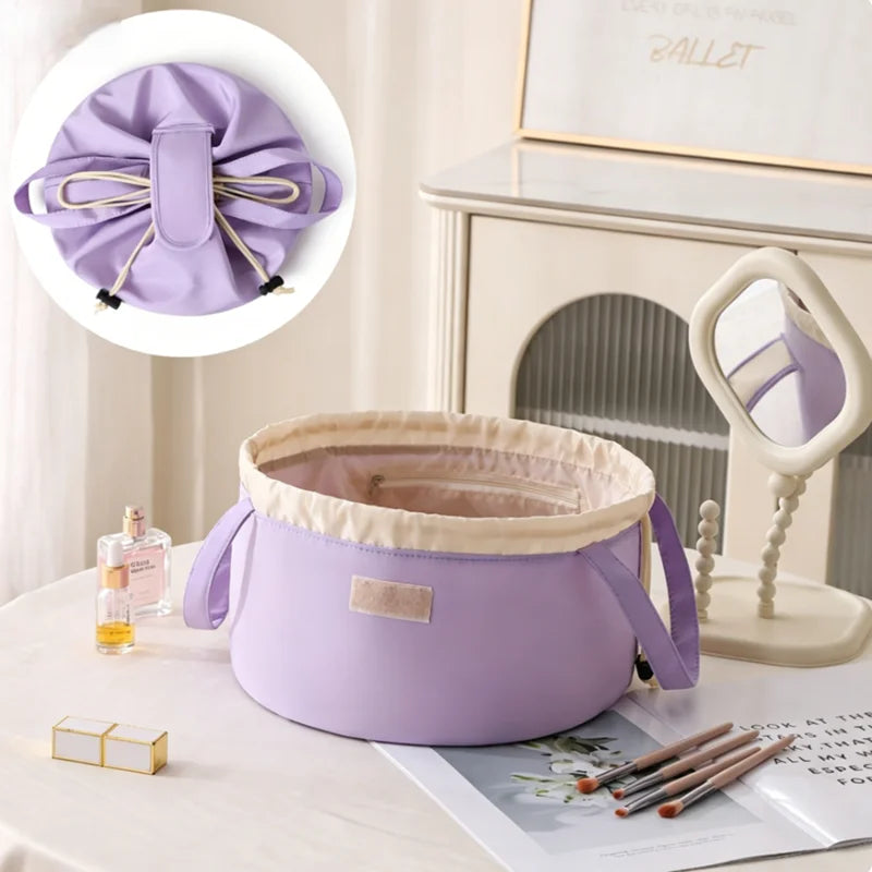 Minimalist Drawstring Cosmetic Bag Travel Essentials