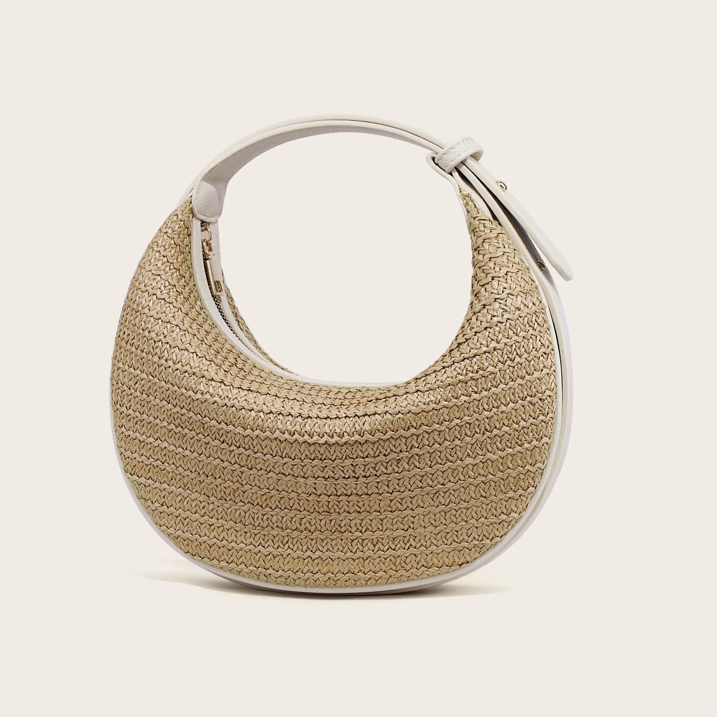 Straw Woven Top-Handle Bag For Women Summer Beach Tote