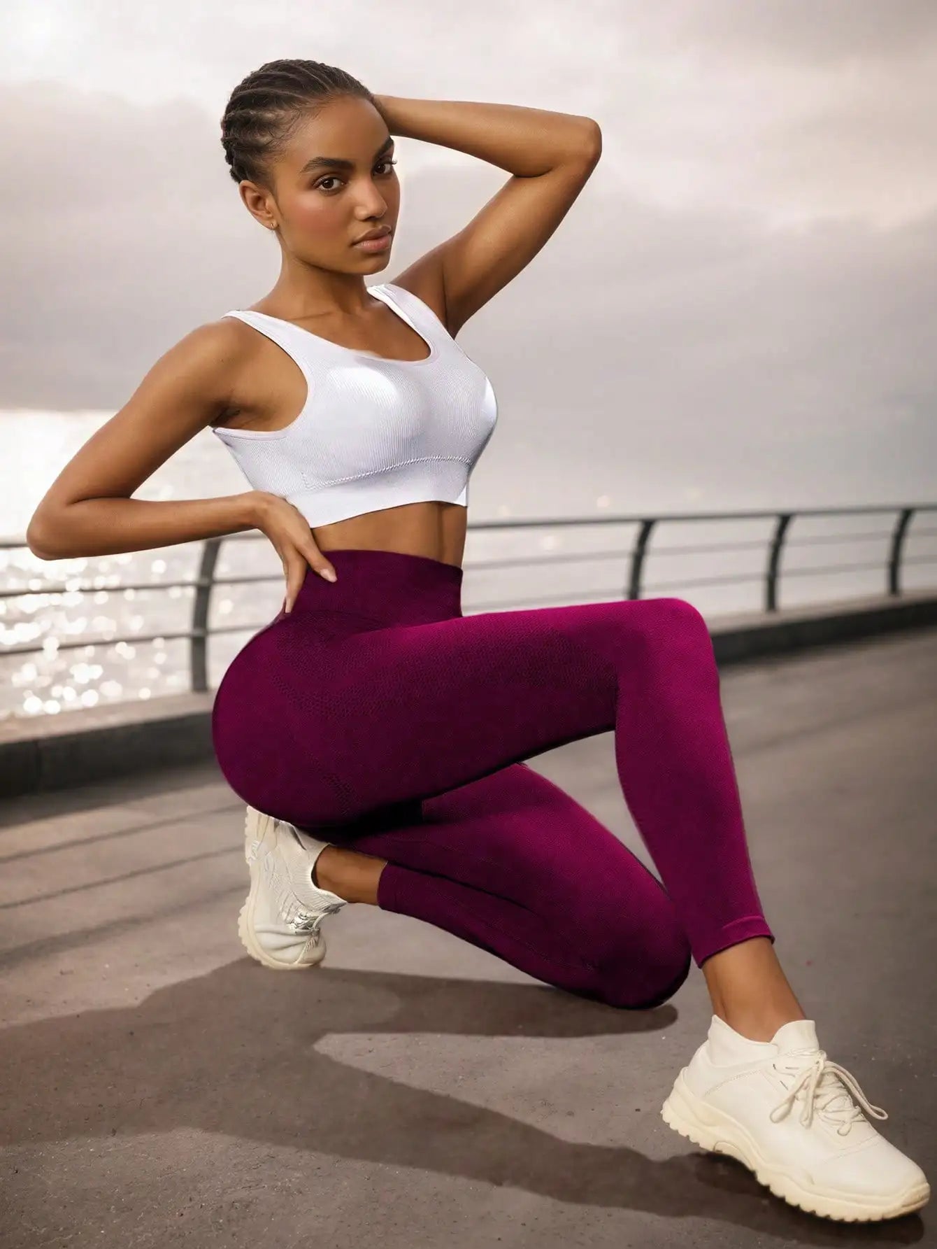 Women's High Waist Leggings With Tummy Control For Workout