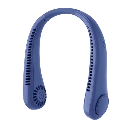 Wholesale Portable Hand Free Bladeless Wearable Fan 800mAH Rechargeable neck Fan Sport Outdoor Summer Personal Gift Fan