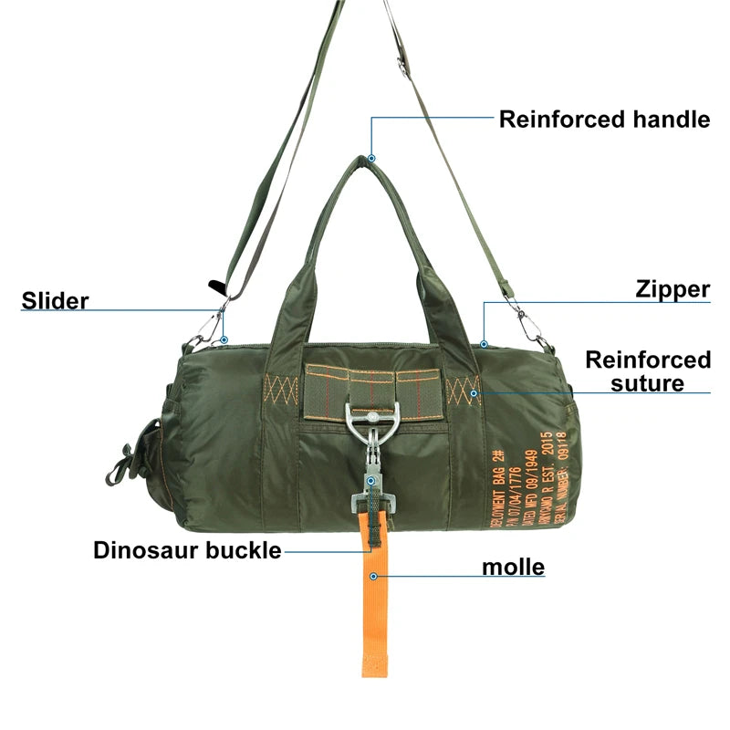 LQARMY Tactical Nylon Travel Bag For Outdoor And Camping