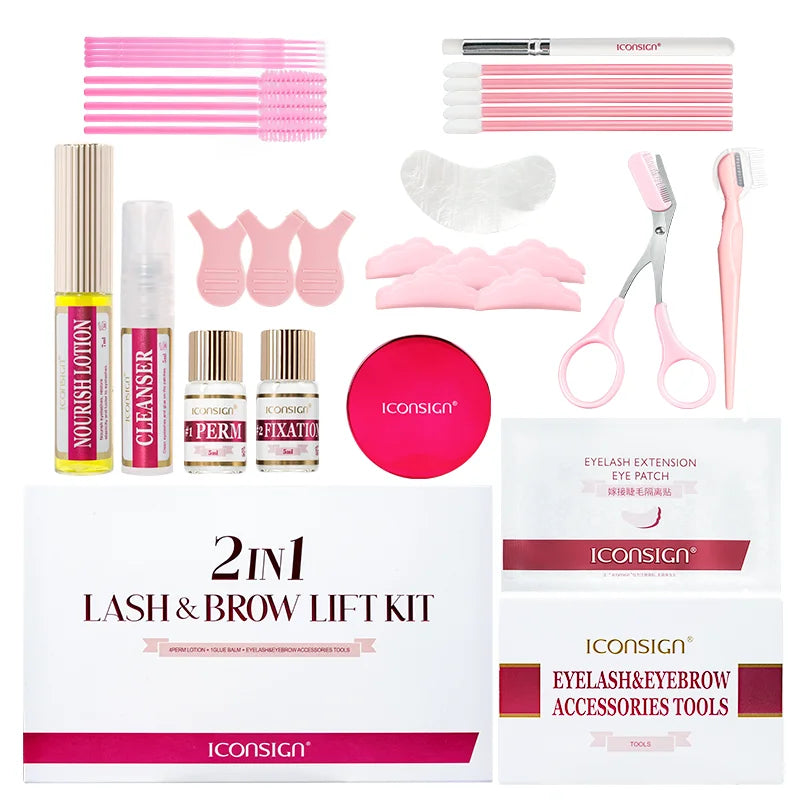 ICONSIGN 2-In-1 Lash And Brow Lifting Kit For Professional Results