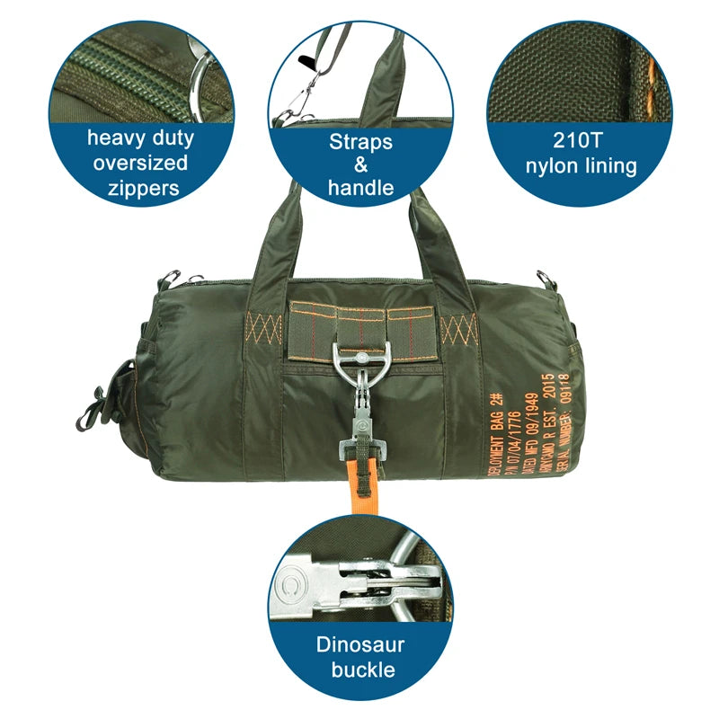 LQARMY Tactical Nylon Travel Bag For Outdoor And Camping