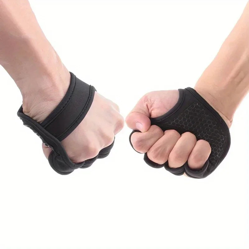 Unisex Weightlifting Gloves Non Slip Half Finger Wrist Support