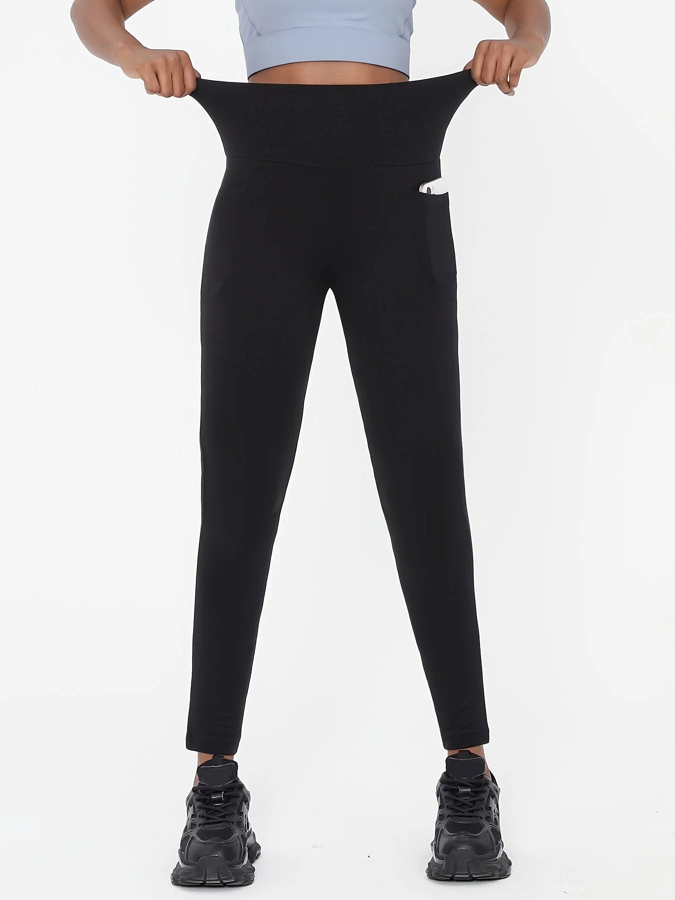 Womens High Waist Yoga Leggings With Elastic Comfort For Active Wear
