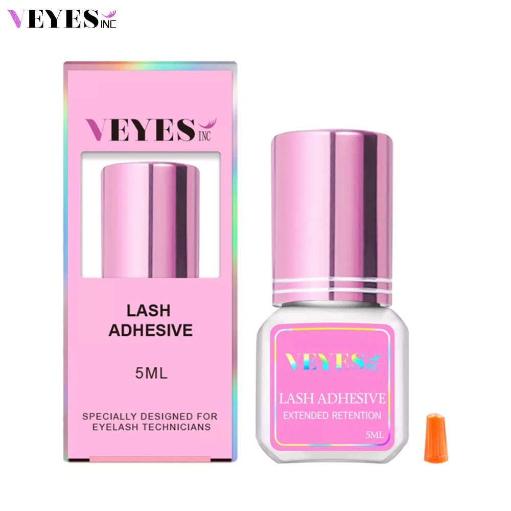Veyes Inc Eyelash Extensions Sensitive Glue 5 Days Free Shipping from US Veyelash 3-4 Weeks Retention Volume Clear Lash Adhesive