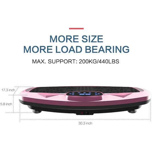 Whole Body Vibration Plate Exercise Machine Fitness Platform Home Workout Weight Loss BT Remote Control for Health & Fitness