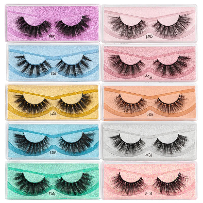 Wholesale 3D Mink Lashes Eyelashes 10/50/100 PCS Natural Soft Eyelash Extension Maquiagem False Cilios Makeup Faux Cils In Bulk