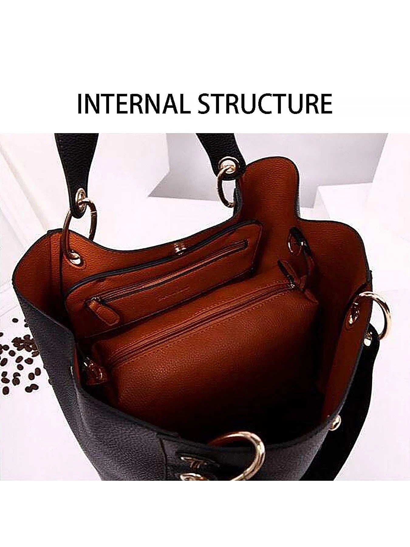 Pahajim PU Leather Tote Bag Waterproof Handbag For Women