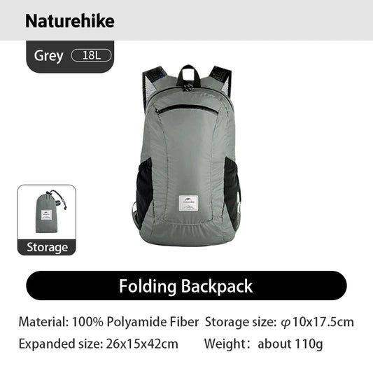 Naturehike Ultralight Waterproof Folding Backpack For Hiking And Camping