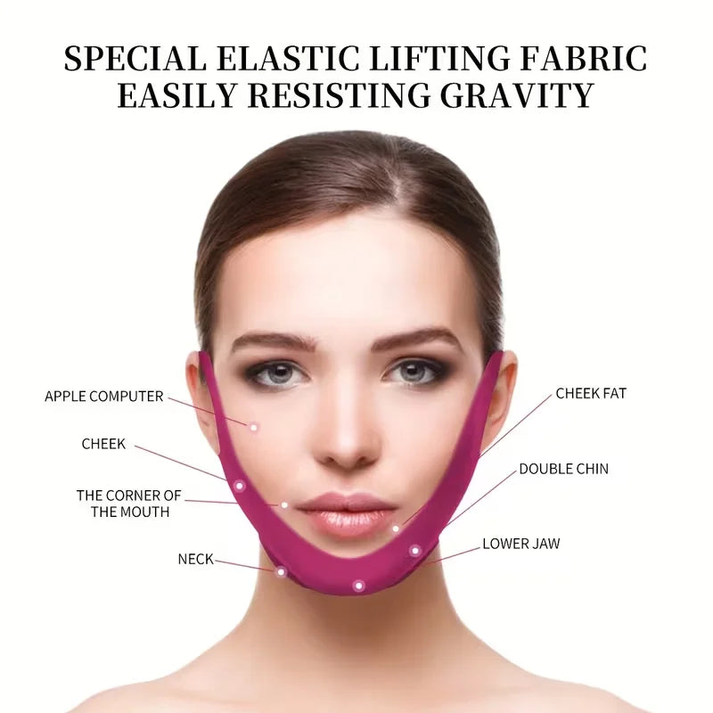5 V-shaped chin strap masks with a V-shaped design that fits snugly against the skin - gentle and non irritating - lifting the c