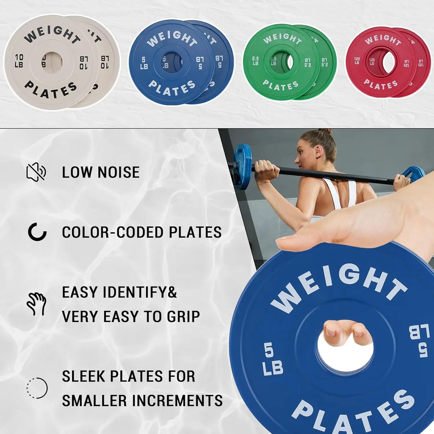 TWISTER.CK Rubber Bumper Weight Plates Set For Barbell Training