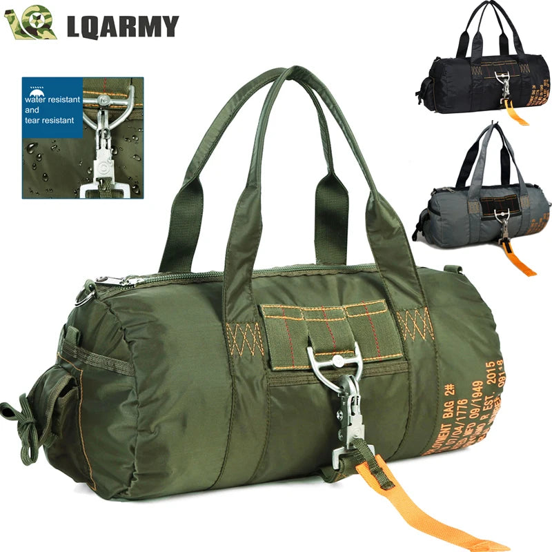 LQARMY Tactical Nylon Travel Bag For Outdoor And Camping