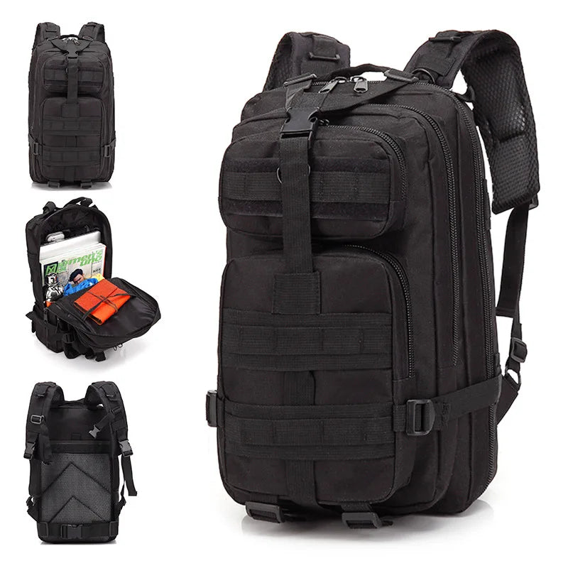 3P Off-road Large-capacity Hiking Backpack Men's Multi-functional Double-shoulder Sports Outdoor Mountain Climbing Backpack