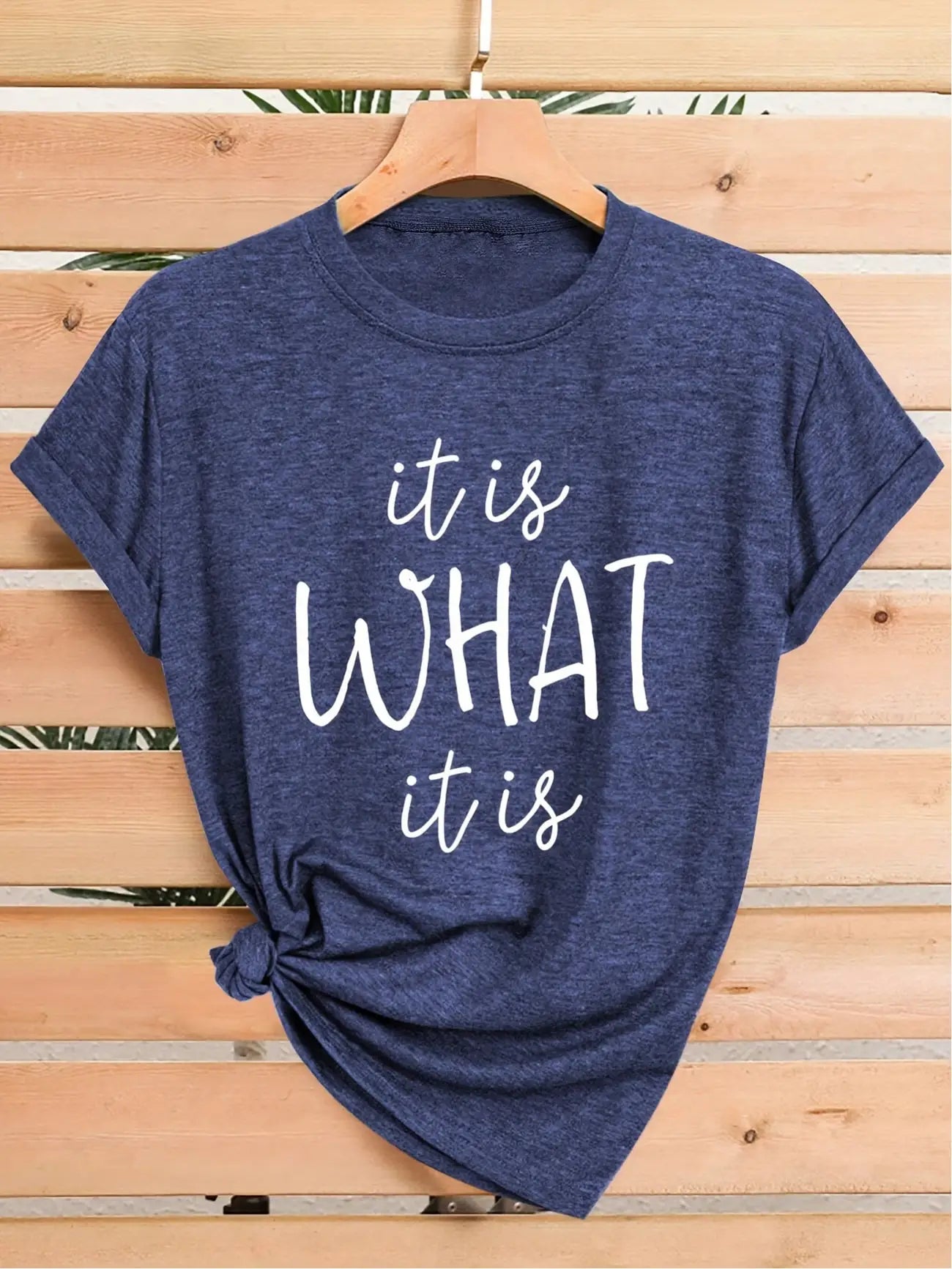 Plus Size Women's Short Sleeve Cotton Blend T Shirt