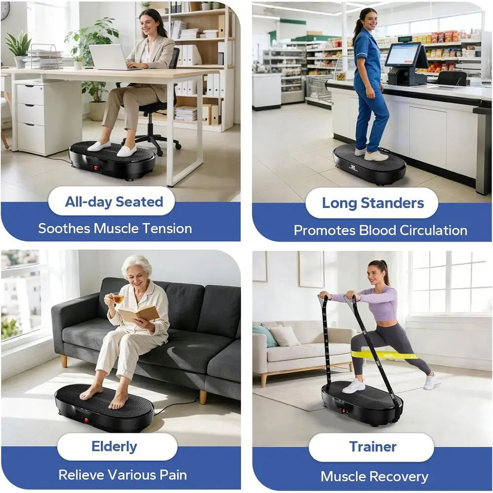 Full-Body Vibration Workout Plate with 99 Speeds and 660 LB Capacity for Enhanced Fitness and Weight Loss
