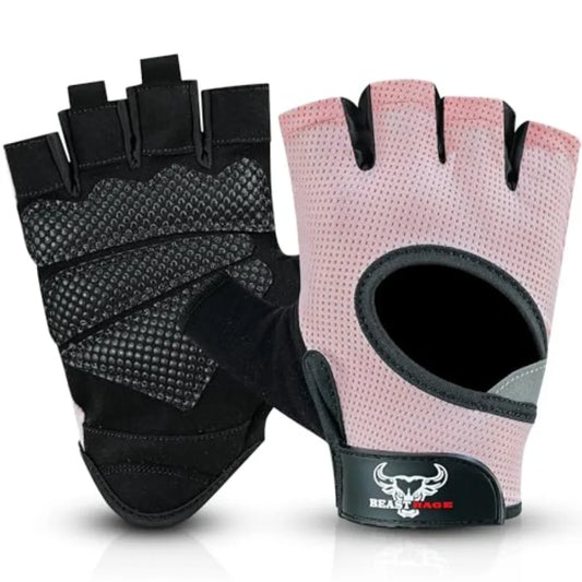 Fingerless Weightlifting Gloves With Padded Palm Protection For Gym Training
