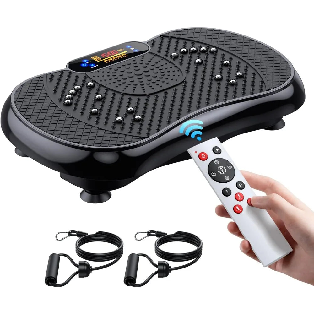 Vibration Plate Exercise Machine Lymphatic Drainage for Weight Loss Fitness Body Shaping Machine with LCD Display 20 Adjustable