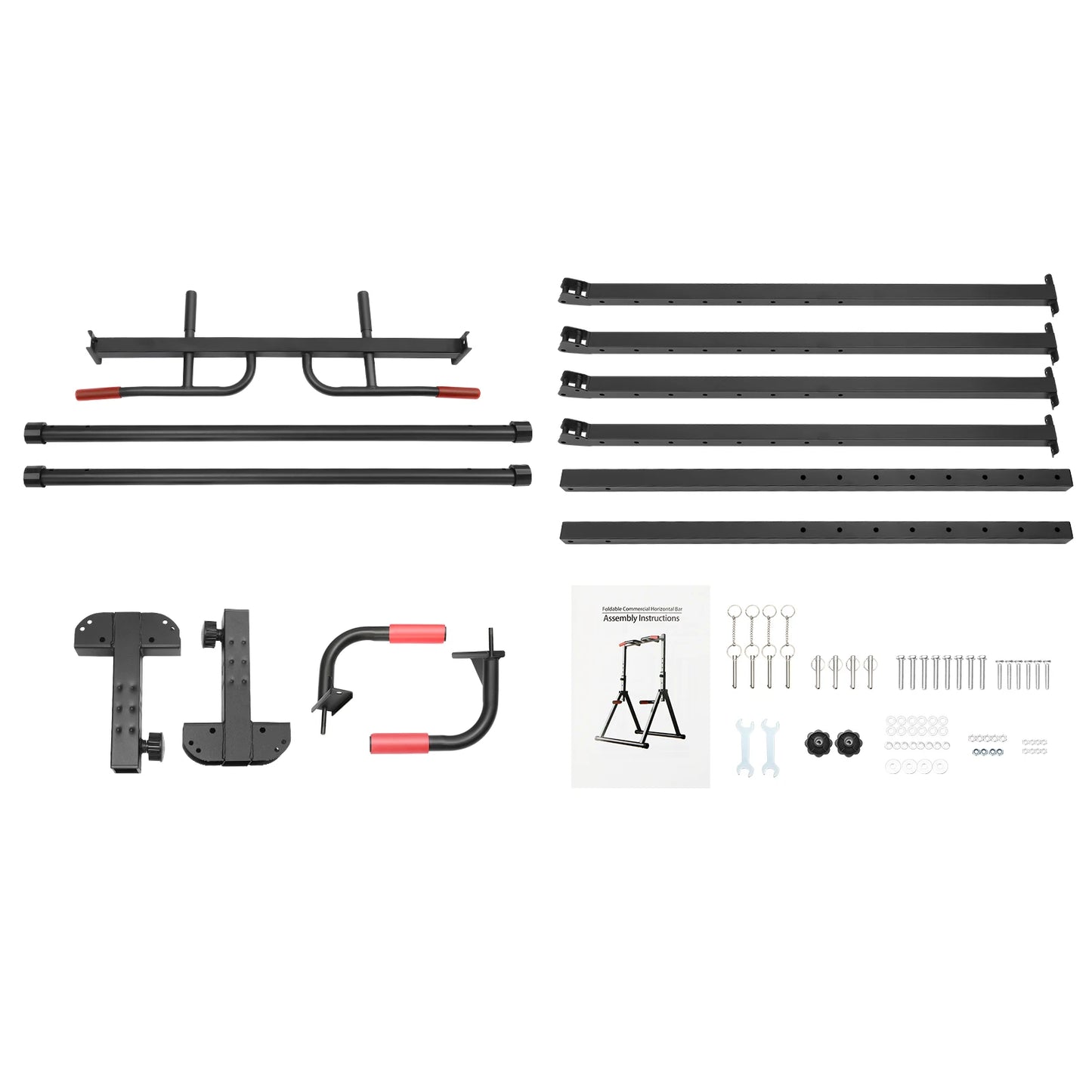 Adjustable Pull Up Bar 200kg Load Foldable Home Gym Station