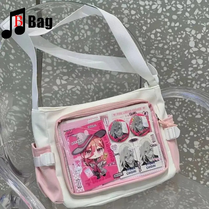 Japanese One shoulder large capacity female Ita Bags Y2K Spice Girl Uniform bag Comic Exhibition Goth Lolita Women Computer bag