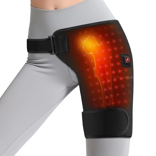 Red Light Heated Hip Brace With Adjustable Support for Recovery