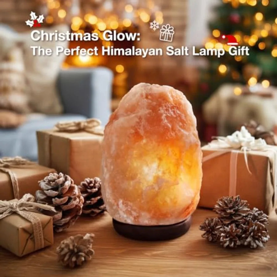 Himalayan Salt Lamp 7 Inches 5-6 Lbs with Upgraded Remote Control, Adjustable 16 Color Changing Salt Lamp Night Light, Natural