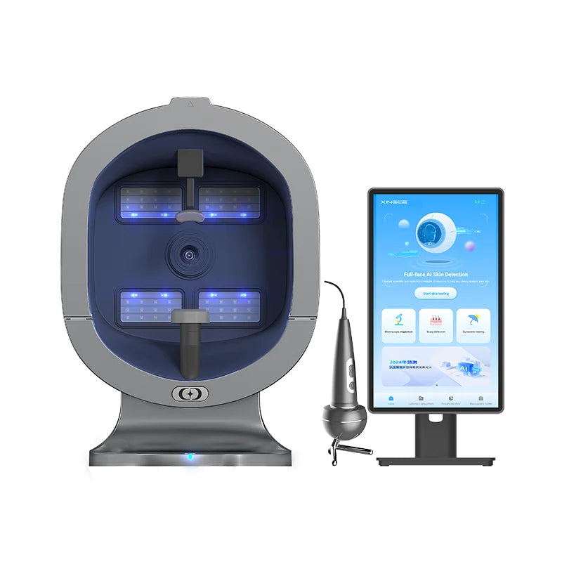 X5 High-Definition Magic Mirror Skin Scanning System 3D AI Facial Analyzer with UV and Moisture Detection for Salon Use