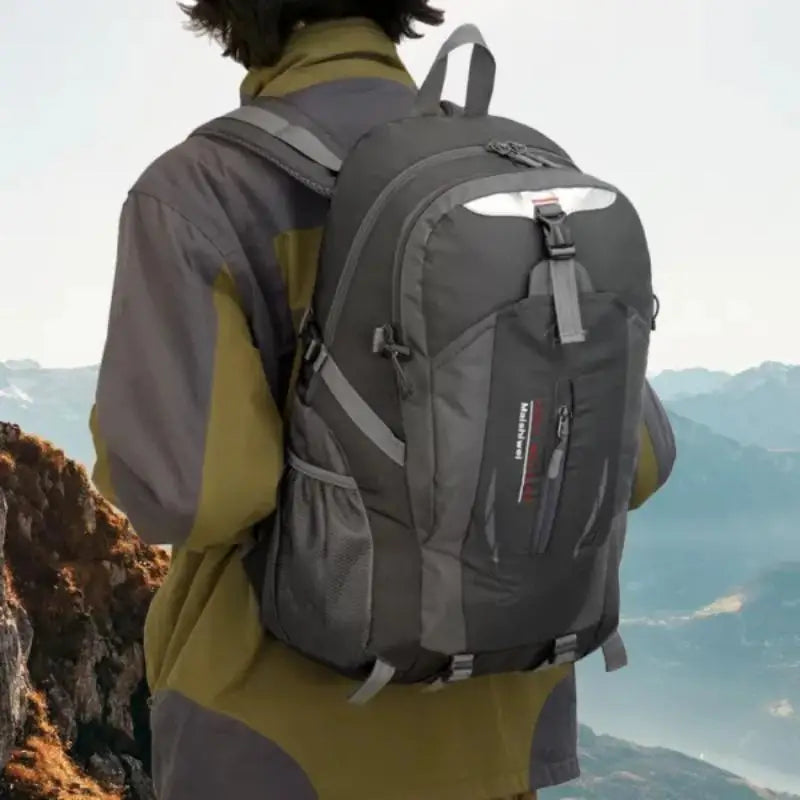JSERYISGN 10.04gal Outdoor Backpack Backpack Travel Backpack Black Hiking Bag