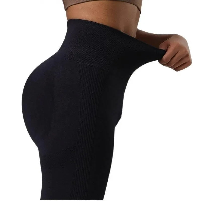 Women Seamless High Waist Yoga Leggings Tummy Control Breathable