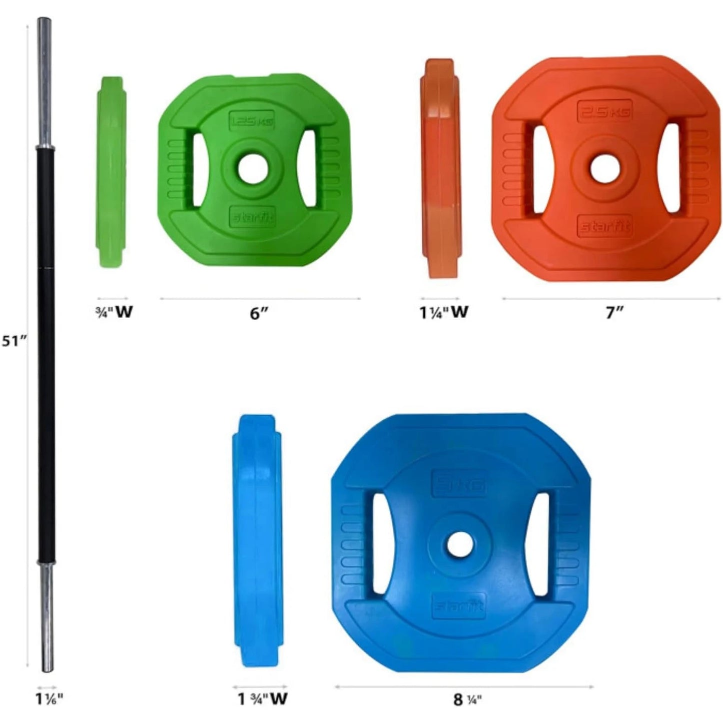 TWISTER.CK Adjustable Barbell Weight Set for Home Gym