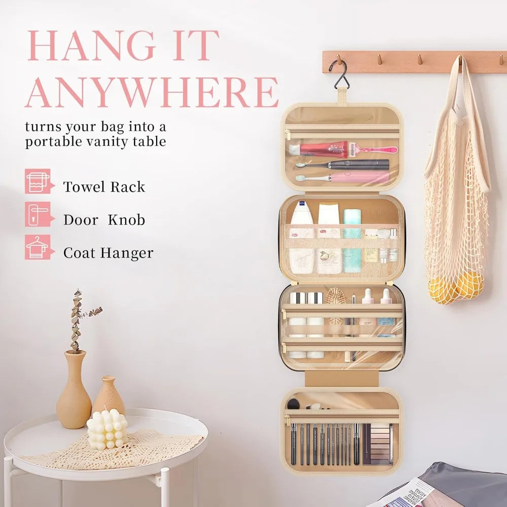 Travel Toiletry Bag Hanging Organizer Waterproof Makeup Case