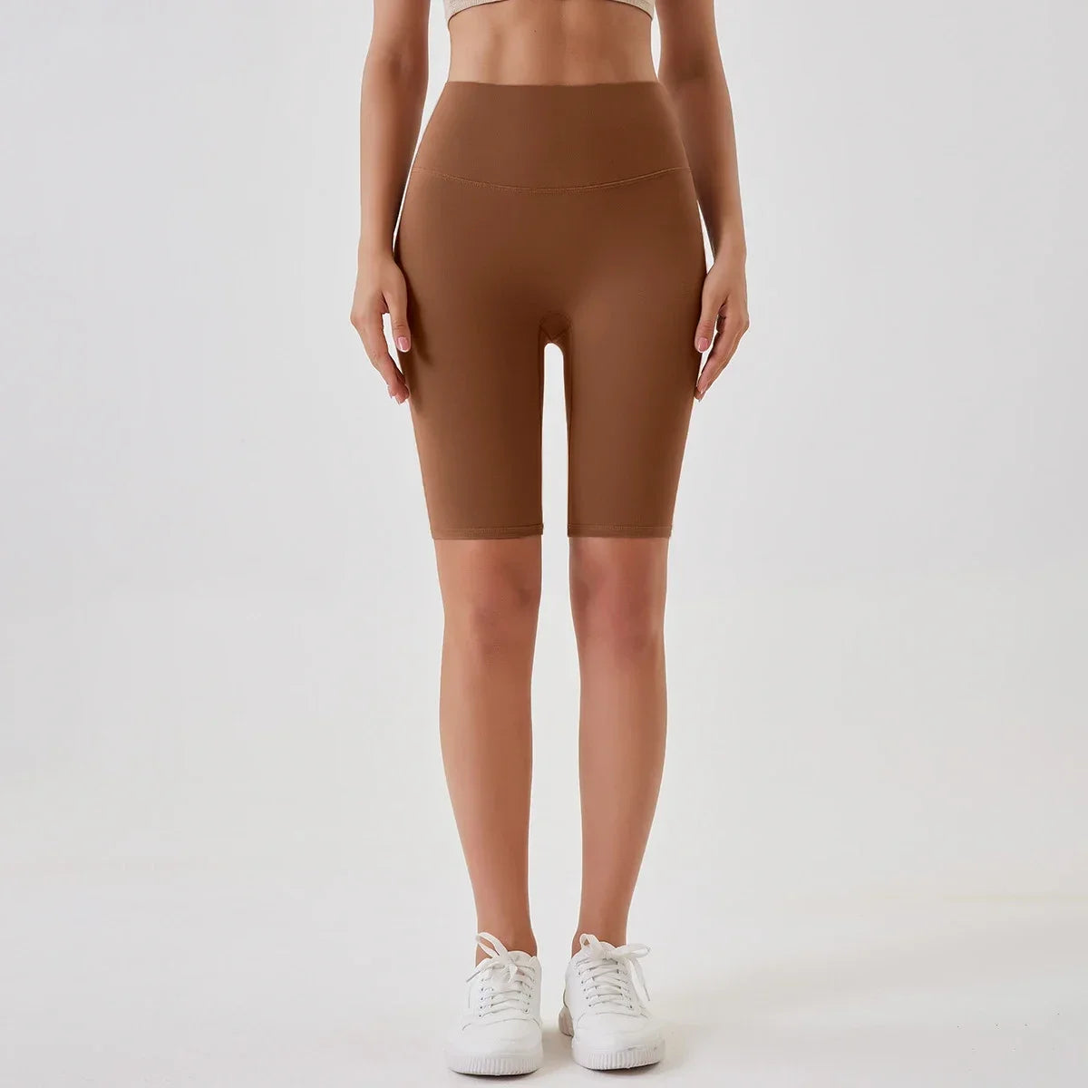 2024 High Waisted Butt Lifting Yoga Shorts Summer Seamless Leggings Outer Wear Tight Cycling Athletic Gym Shorts for Women