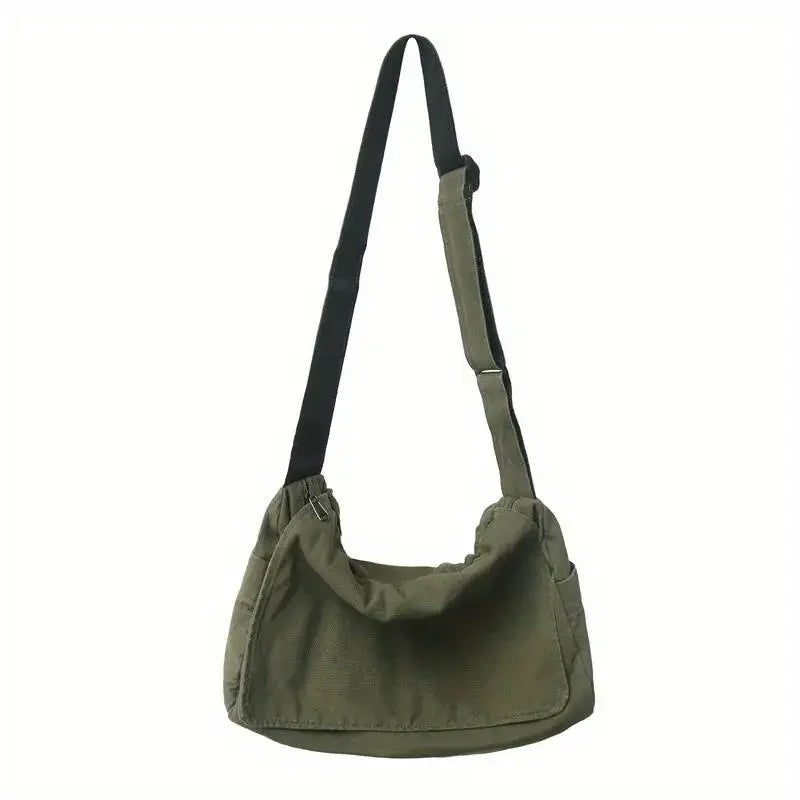 Women's Messenger Bag Vintage Handbag Canvas Teenager Shoulder Tote Bags Casual Handbag Crossbody Handbags