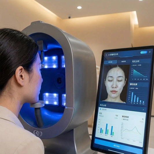 Upgraded X5 3D Ai Skin Image Analyzer High Definition Pixels Whole Facial Scanning Multi Spectrum Moisture Scalp Detection