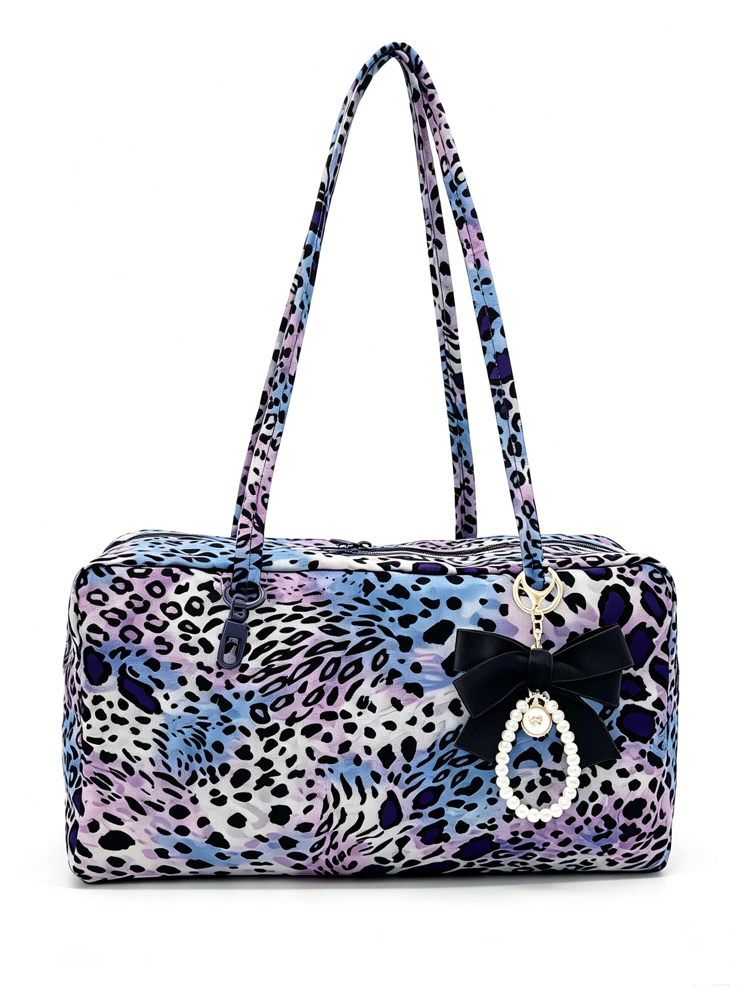 Women's Nylon Slouchy Tote Bag With Zipper Closure