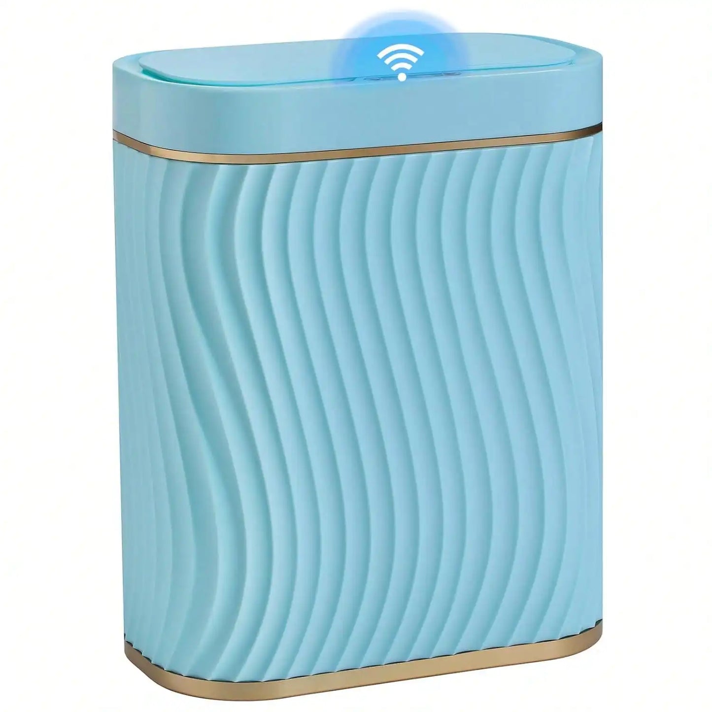 Smart Motion Sensor Trash Can, 2.6 Gallon Small Touchless Pop-Up Bin, Space Saving Waste Basket for Bathroom, Kitchen, Dorm & Bedroom, White