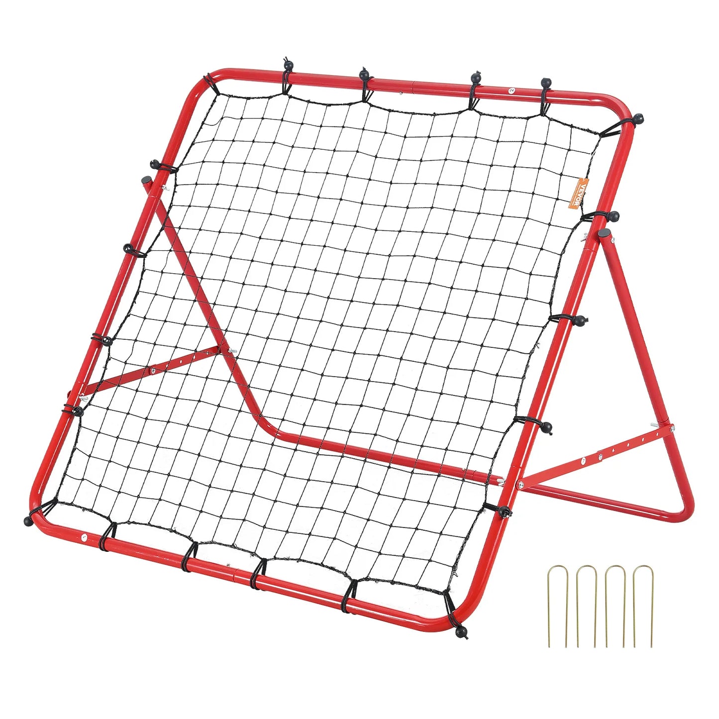 Soccer Rebounder Net Portable Training Equipment Adjustable Angles