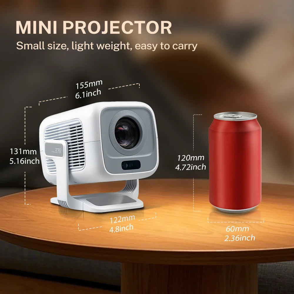 Auto Focus Projector X3A Native 1080P, Android 14 5G WiFi6 4K Video Decoding, Portable for Movies & Outdoor Camping
