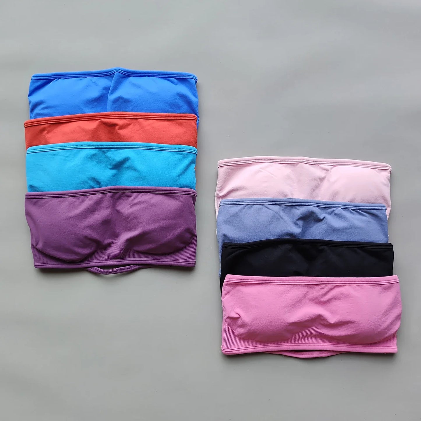 Backless Bandeau Sports Bra For Yoga And Gym Seamless Scrunch