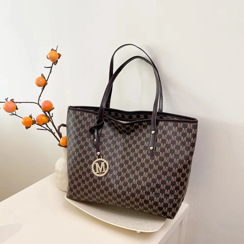 Stylish Women Fabric Tote Handbag With Adjustable Strap