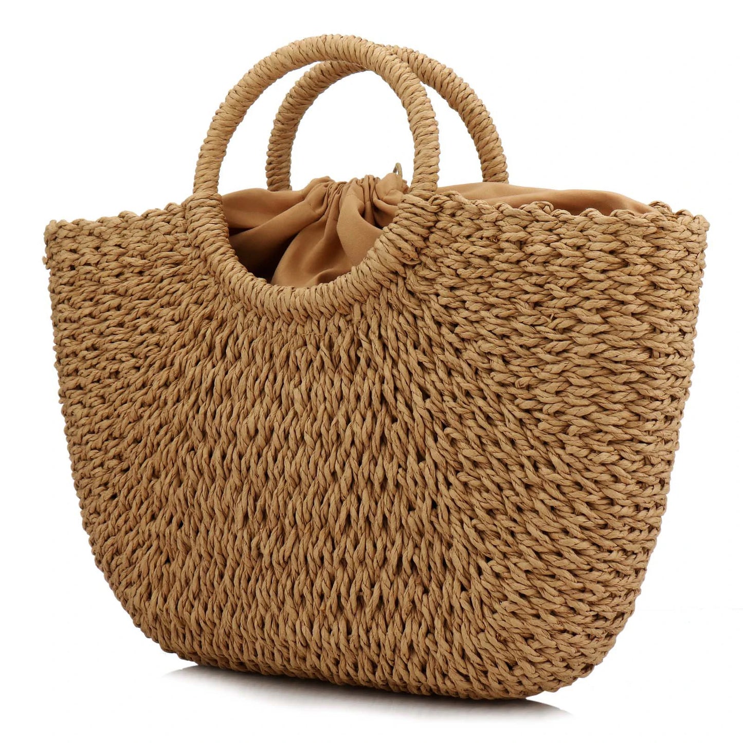 Women Straw Weave Beach Bag Large Capacity Rattan Tote