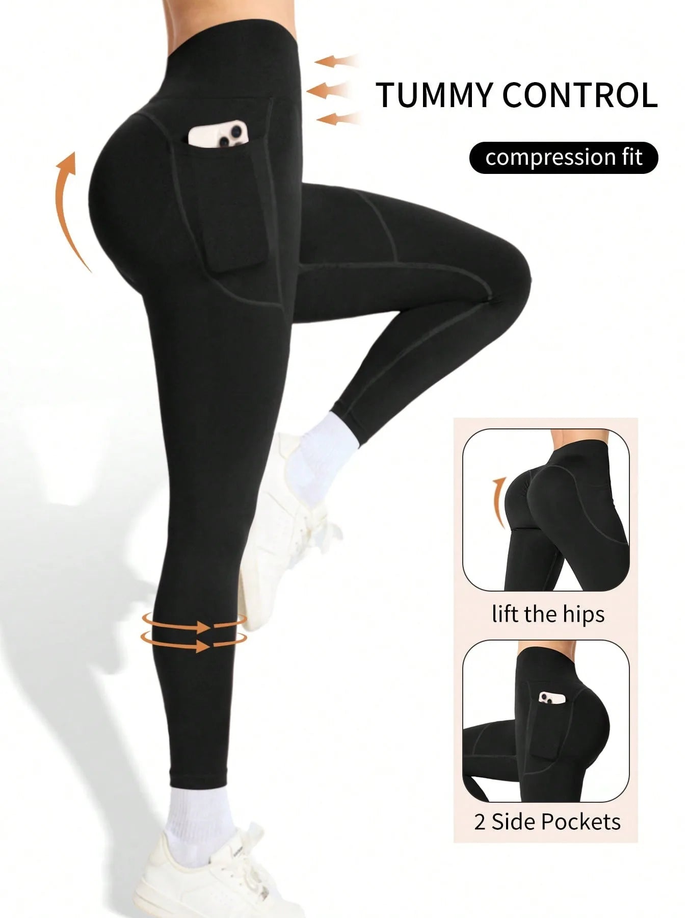 Super Soft Pocket Leggings for Women High Waisted Yoga Pants