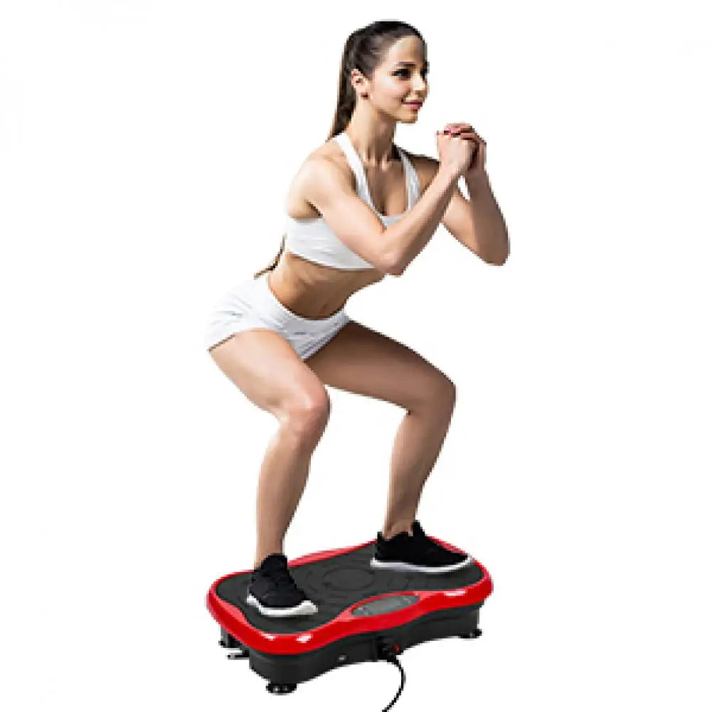 Vibration Plate Exercise Machine Whole Body with Resistant Band Weight Loss Shaping Toning Home Gym Equipment