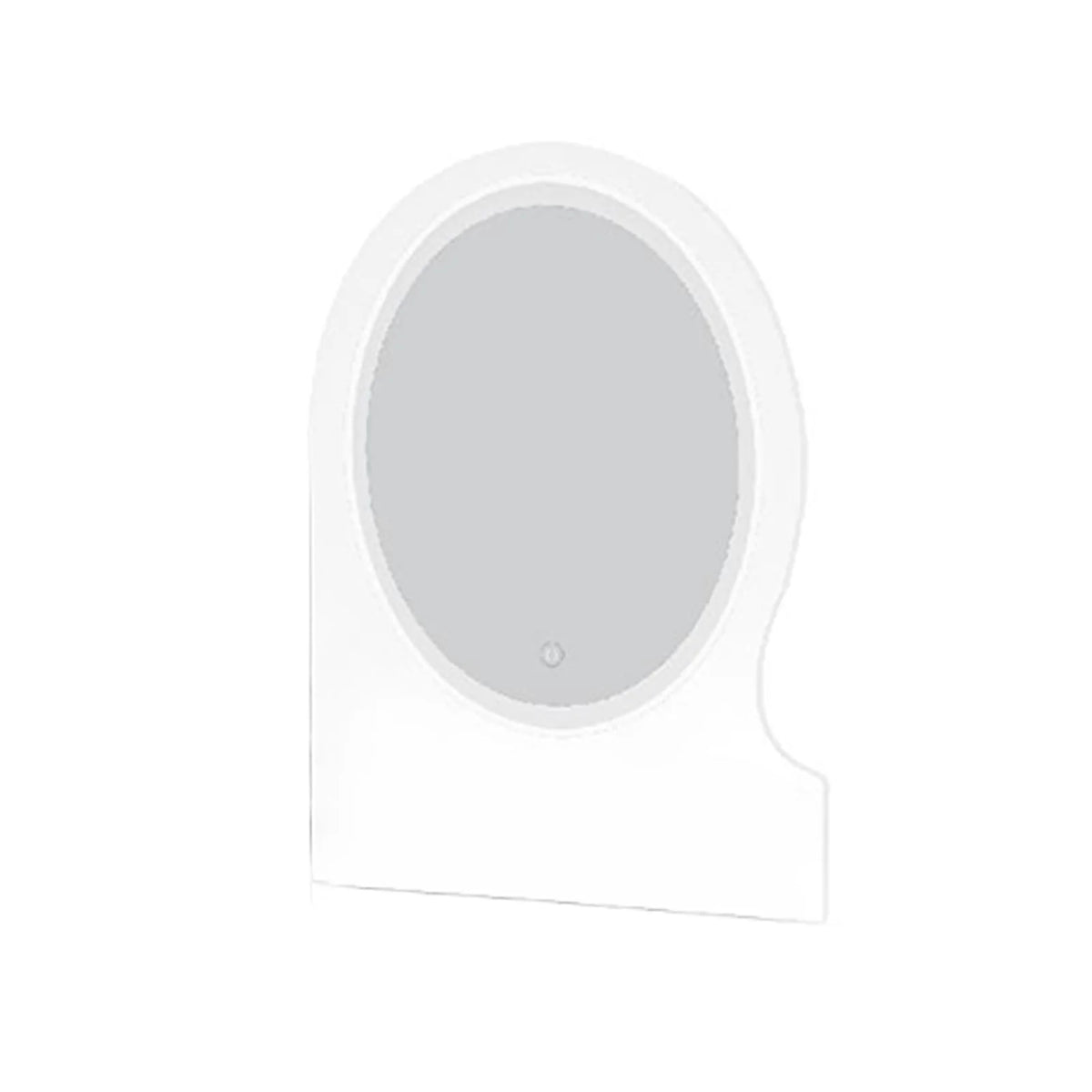 Modern Makeup Vanity Table with Mirror & Lights, Extra Storage Shelves, 4-Drawer Dressing Table, Cosmetic Desk with Organizer