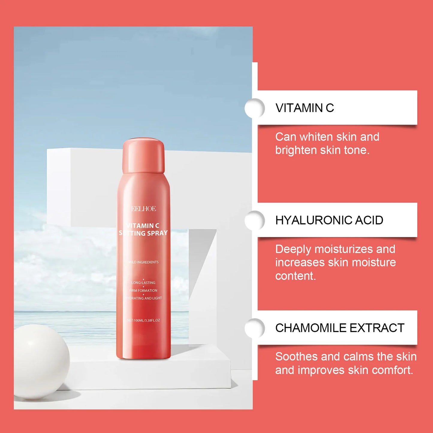Eelhoe Matte Finish Setting Spray Waterproof Long Lasting Makeup Fixer