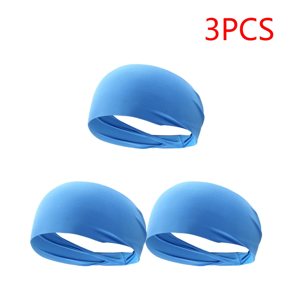 APWIKOGER Sports Headbands for Men and Women Elastic Sweatbands