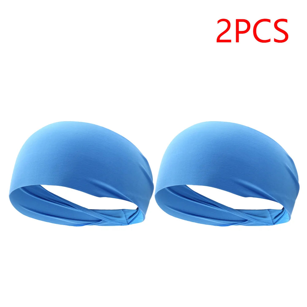 APWIKOGER Sports Headbands for Men and Women Elastic Sweatbands
