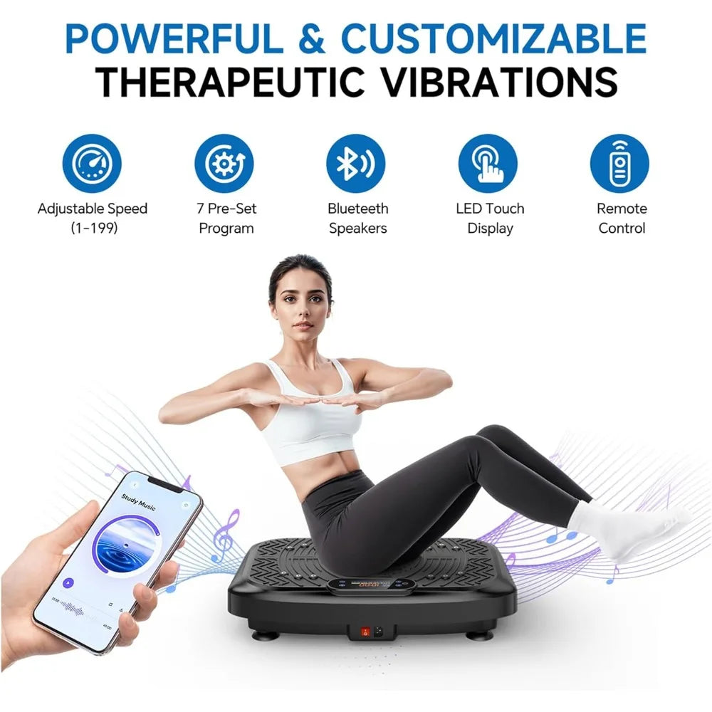 Vibration Plate Exercise Machine Weight Loss, Full Body Workout Vibration Plate Lymphatic Drainage