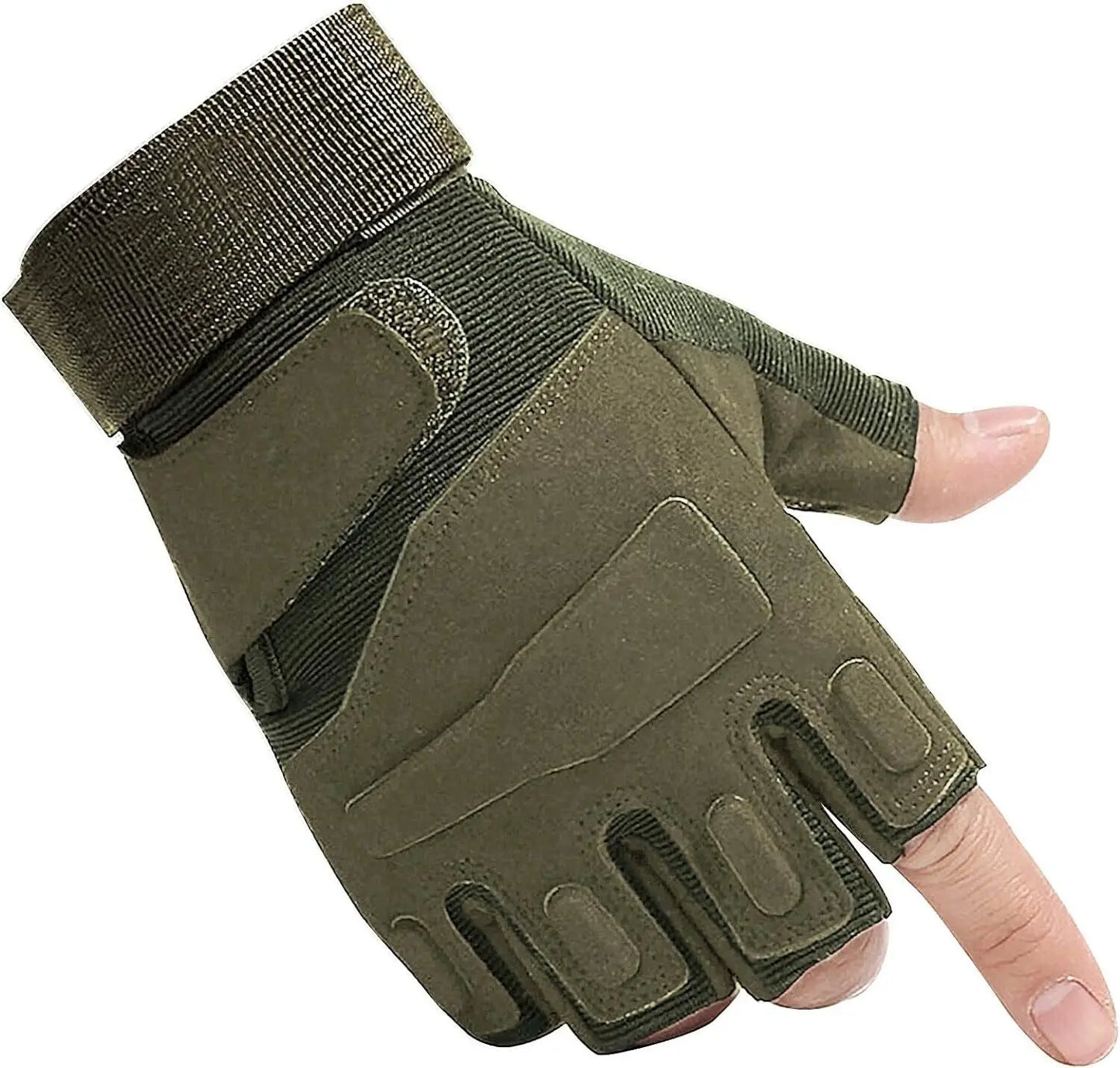 Fingerless Tactical Gloves Anti Slip For Airsoft Shooting